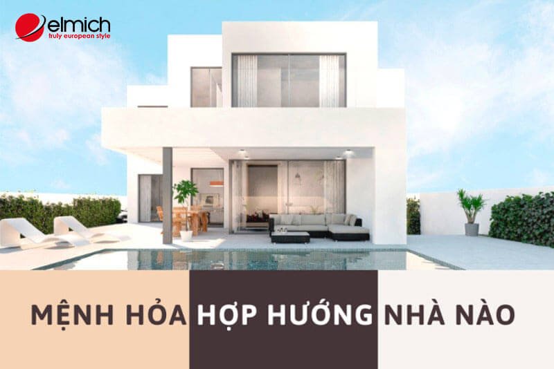 Hình 8: Hướng nhà tốt nhất cho mệnh Hỏa là hướng chính Nam và chính Đông Hình 8: Hướng nhà tốt nhất cho mệnh Hỏa là hướng chính Nam và chính Đông