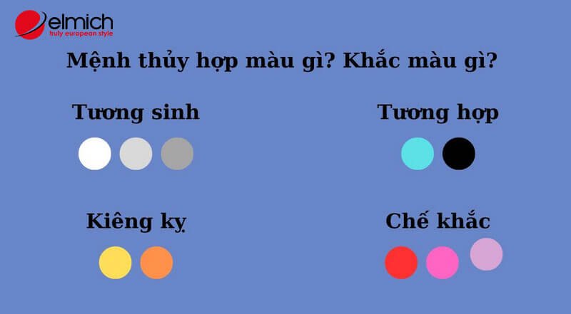 Hình 4: Mệnh Thủy hợp màu gì? Hình 4: Mệnh Thủy hợp màu gì?
