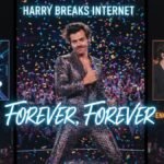 harry styles breaks internet forever forever video hs4 teasers zoe kravitz engagement rumors explode