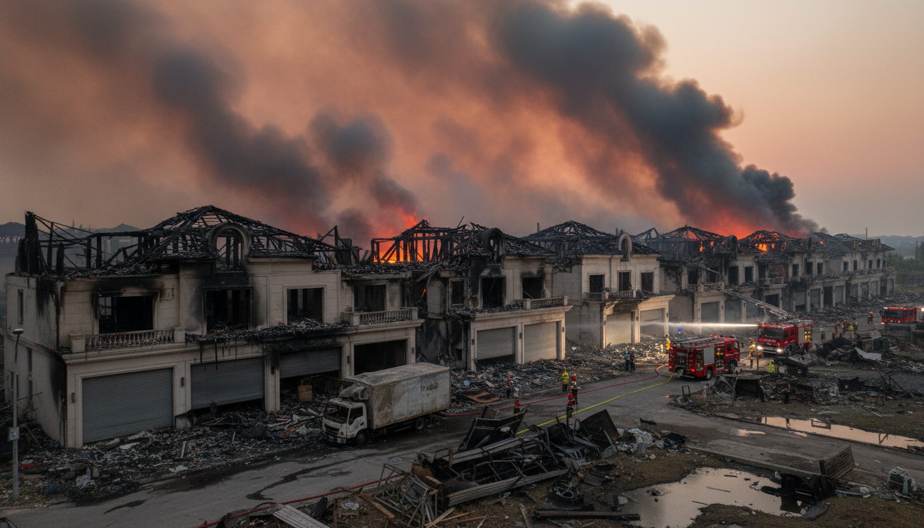 Hỏa hoạn thiêu rụi dãy biệt thự Geleximco: Hồi chuông từ những ‘kho hàng’ trá hình