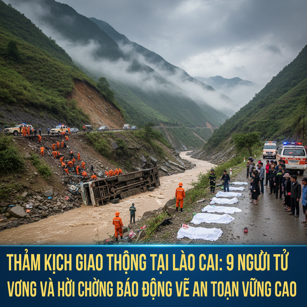 Thảm kịch giao thông tại Lào Cai: 9 người tử vong và hồi chuông báo động về an toàn vùng cao