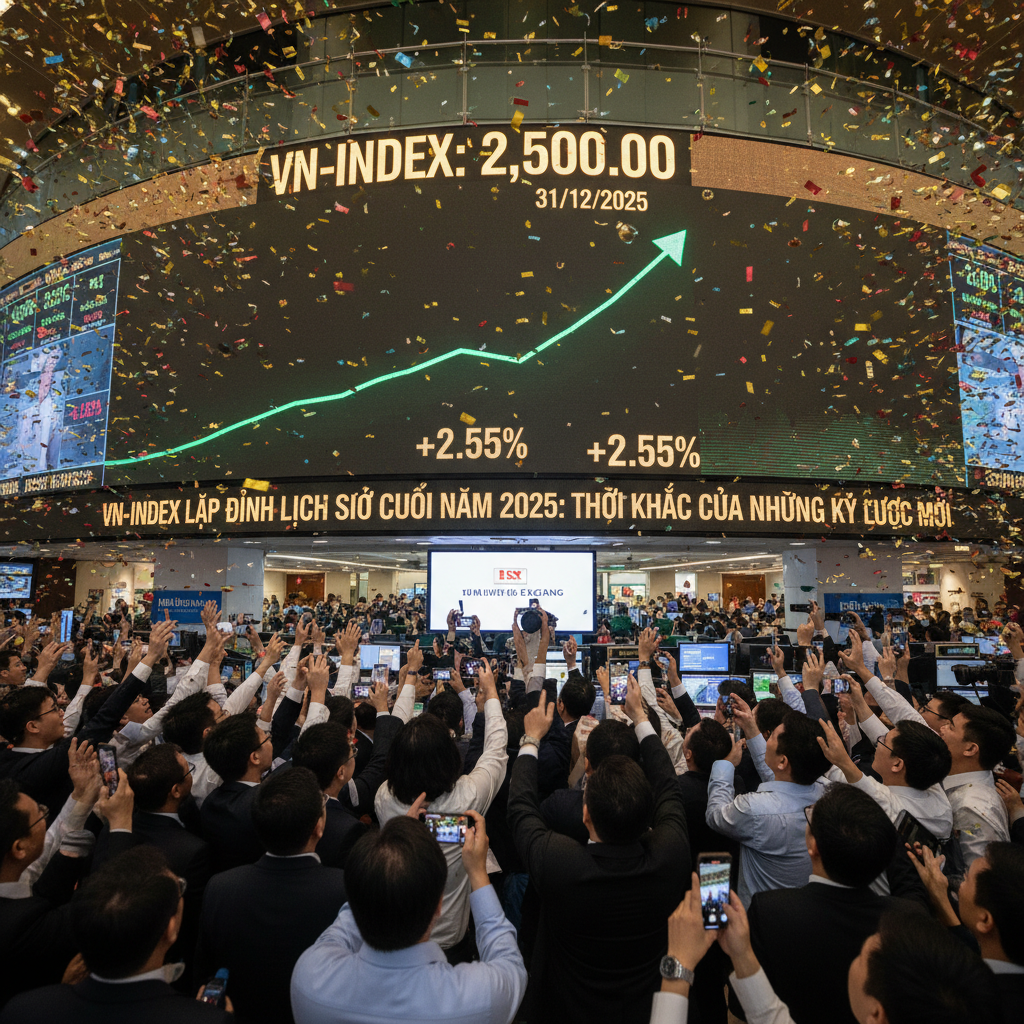 VN-Index lập đỉnh lịch sử cuối năm 2025: Thời khắc của những kỷ lục mới