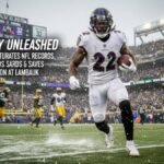 king henry unleashed derrick henry obliterates nfl records drops 216 yards saves ravens season at lambeau