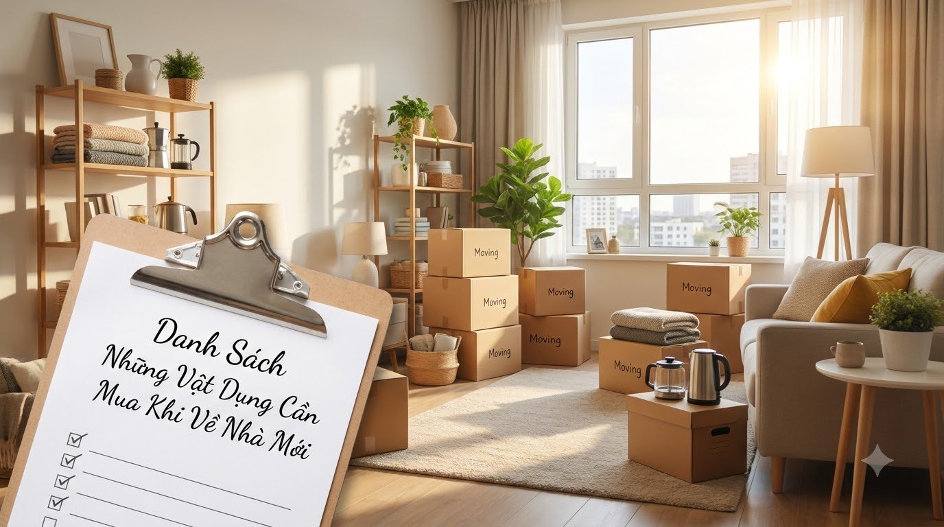 Checklist Những Vật Dụng Cần Mua Khi Về Nhà Mới Từ A-Z